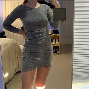 Ruched Long Sleeve Dress